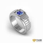 Blue Sapphire Men’s Ring