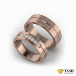 Rose Gold Couple Rings