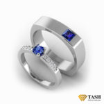 Designer Blue Sapphire Couple Rings