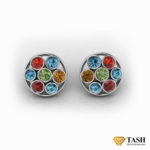 Round Multicolored Earrings