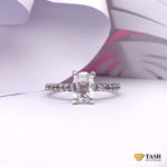 White Topaz Engagement Ring