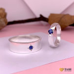 Sapphire Couple Rings