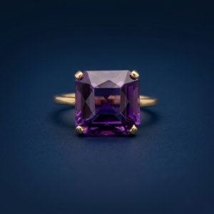 18K Gold Amethyst Cocktail Ring