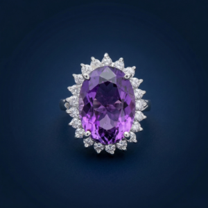 Amethyst Cluster Cocktail Ring