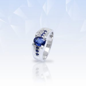 Men's Designer Blue Sapphire Ring