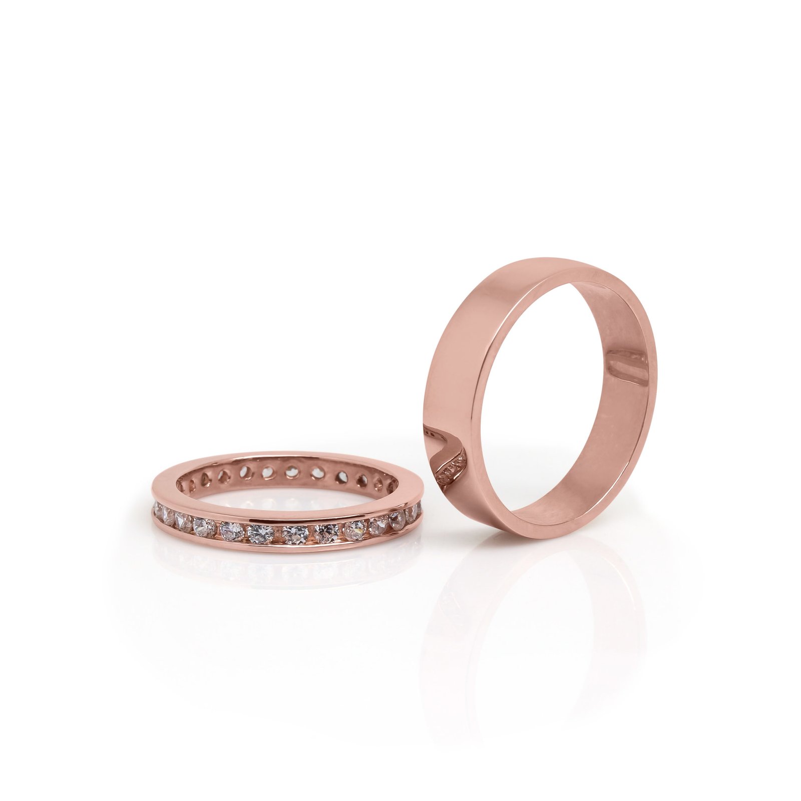 Rose Gold Couple Rings