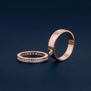 Rose Gold Couple Bands