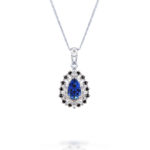 Heavenly Feather Sapphire Necklace