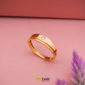 22k Gold Grooved Band Ring