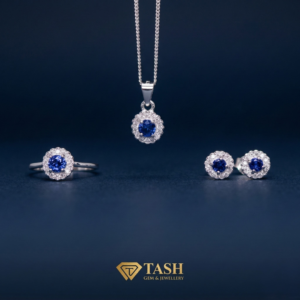 Blooms of Blue Radiance Sapphire Jewellery Set