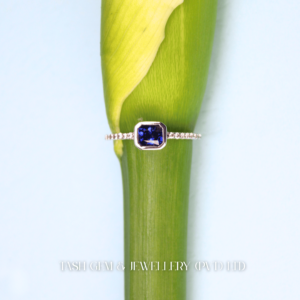 Royal Gleam Blue Sapphire Silver Ring