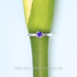 Lustra Sapphire Silver Ring