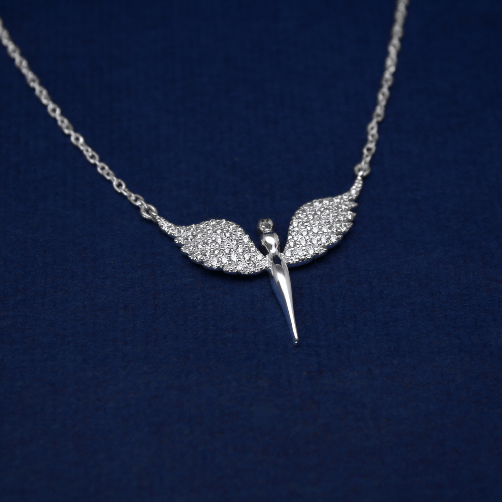 Angel Whisper Silver Pendant